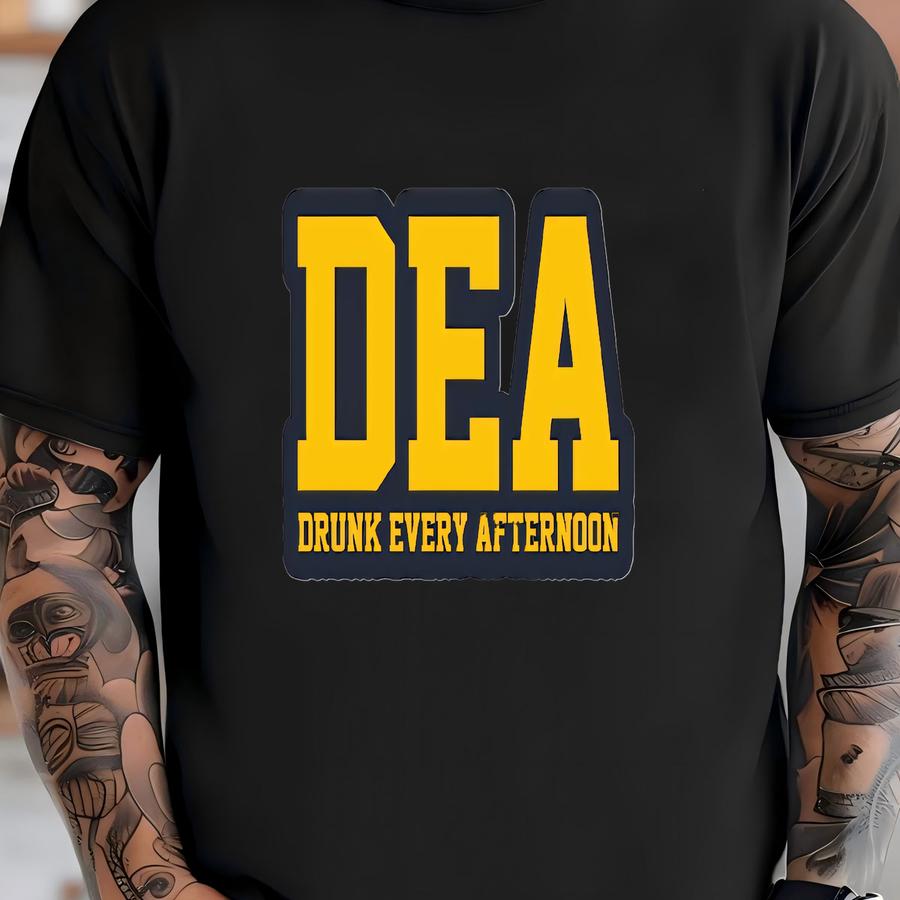 Dea Drink Every Afternoon Trucker Hat // Humor // Foam Trucker Hats // Drinking // College // Funny Parody // T-shirt