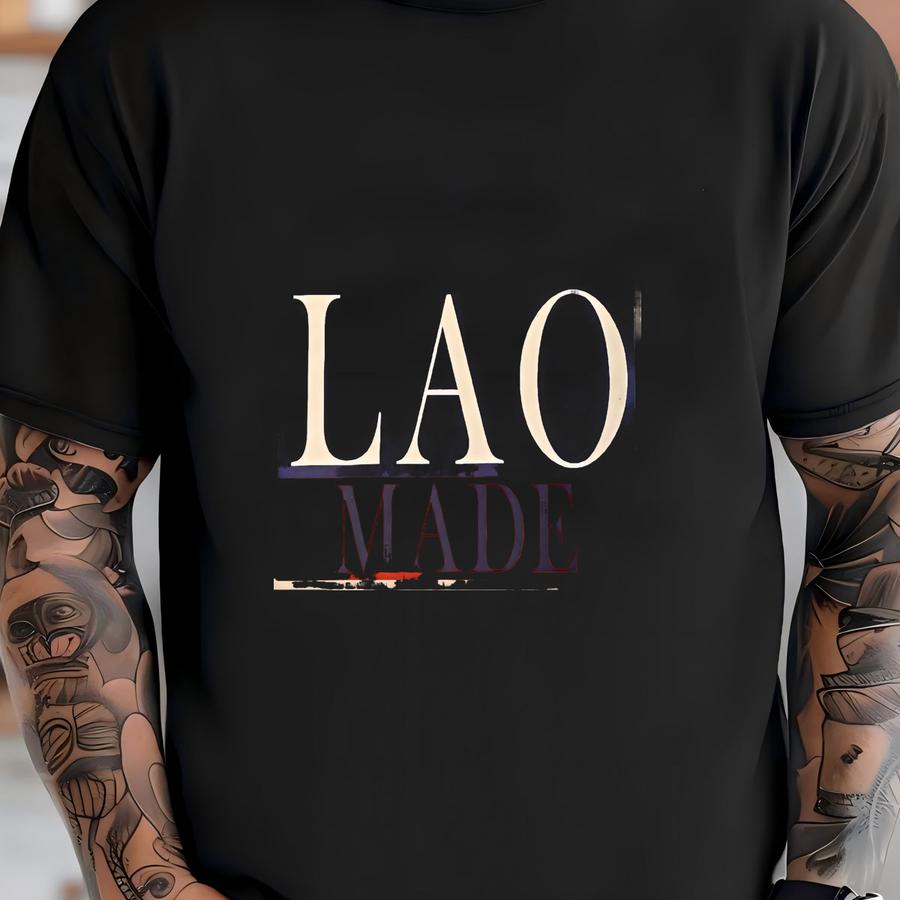 Flag Bib— Represent Who You Are. Lao Made Flag Custom Bib T-shirt
