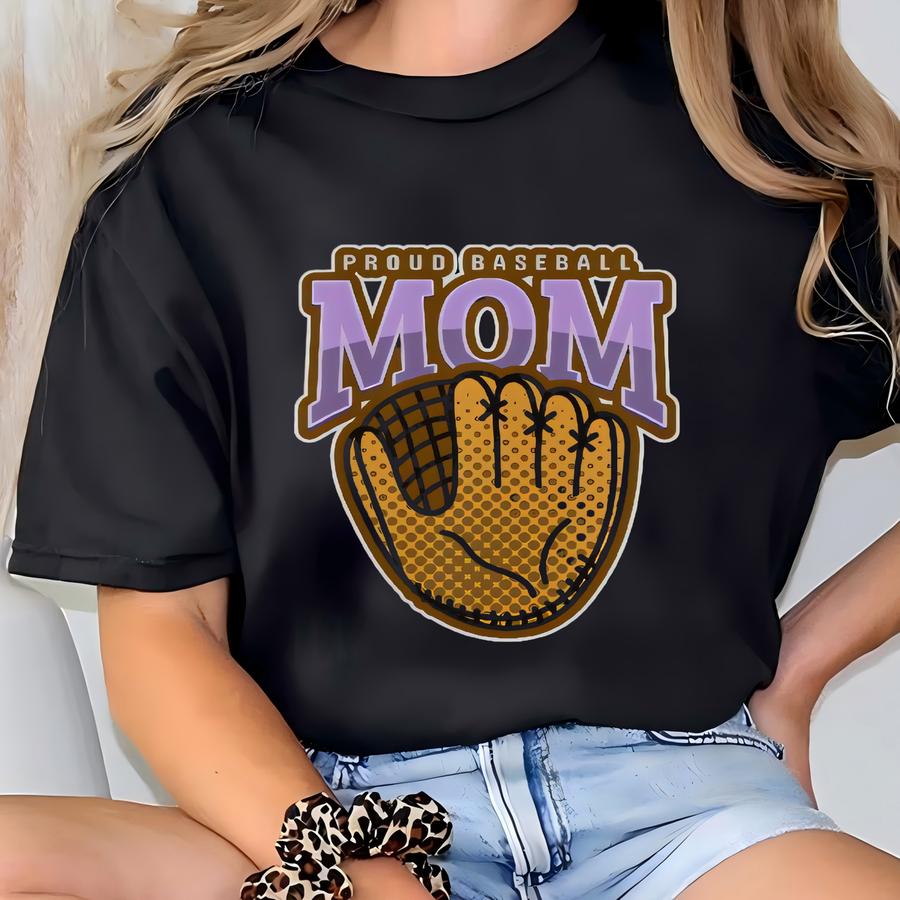 Baseball Mom T Shirt, Proud Baseball Mom Shirt, Baseball Style Shirt, Baseball Game Day Shirt, Baseball Mom T Shirt, Women's Sports Shirt T-shirt
