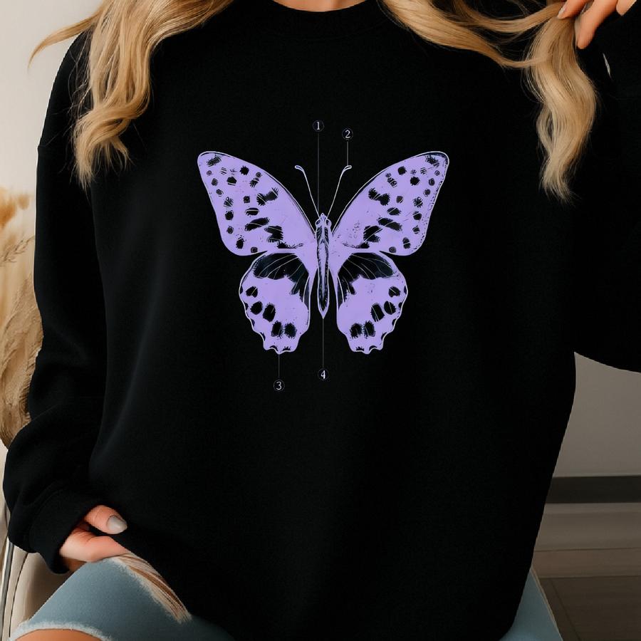 Butterfly Shirt, Butterfly Insect Shirt, Cute Butterfly Shirt, Graphic Tee, Animal Shirt, Women's Shirt, Mom Shirt, Butterfly Lover Shirt Sweatshirt