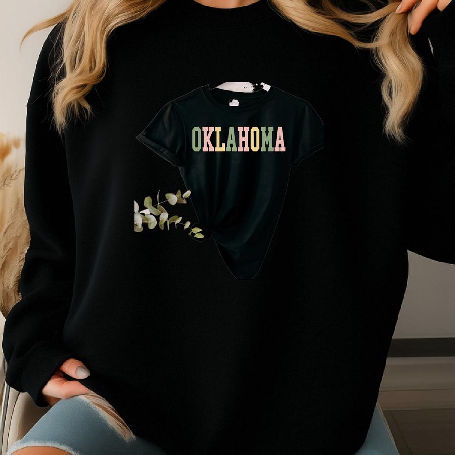 Oklahoma Shirt, Oklahoma T-shirt, State Shirt, Cute Shirt, Oklahoma State, State Shirt, Shirt For Women, College Shirt, Oklahoma Sweatshirt Sweatshirt