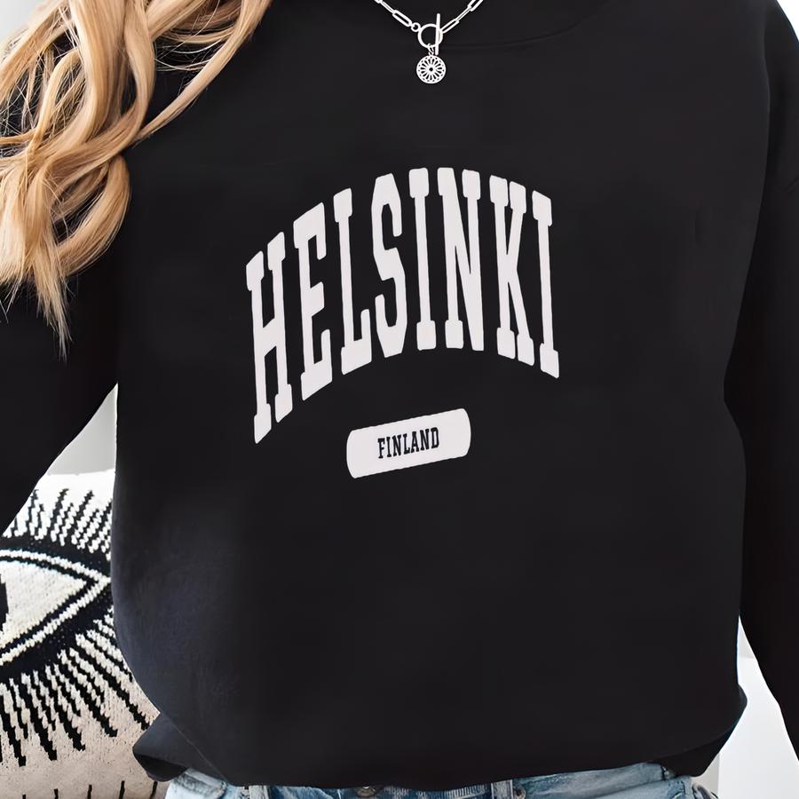Helsinki Finland College Style T-shirt, Helsinki T-shirt, Helsinki College Tee (unisex) Sweatshirt